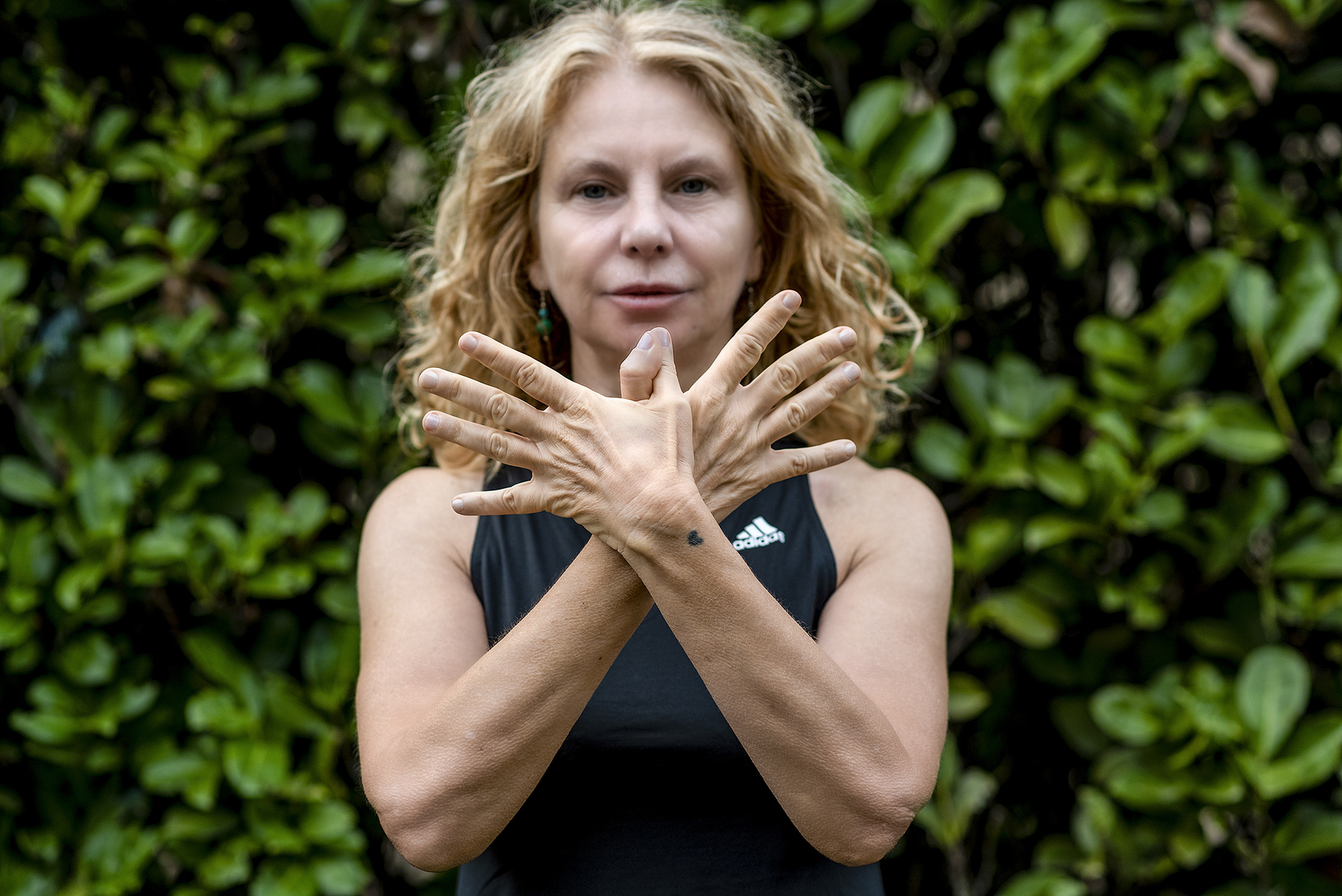 Cristina Gessner pratica yoga